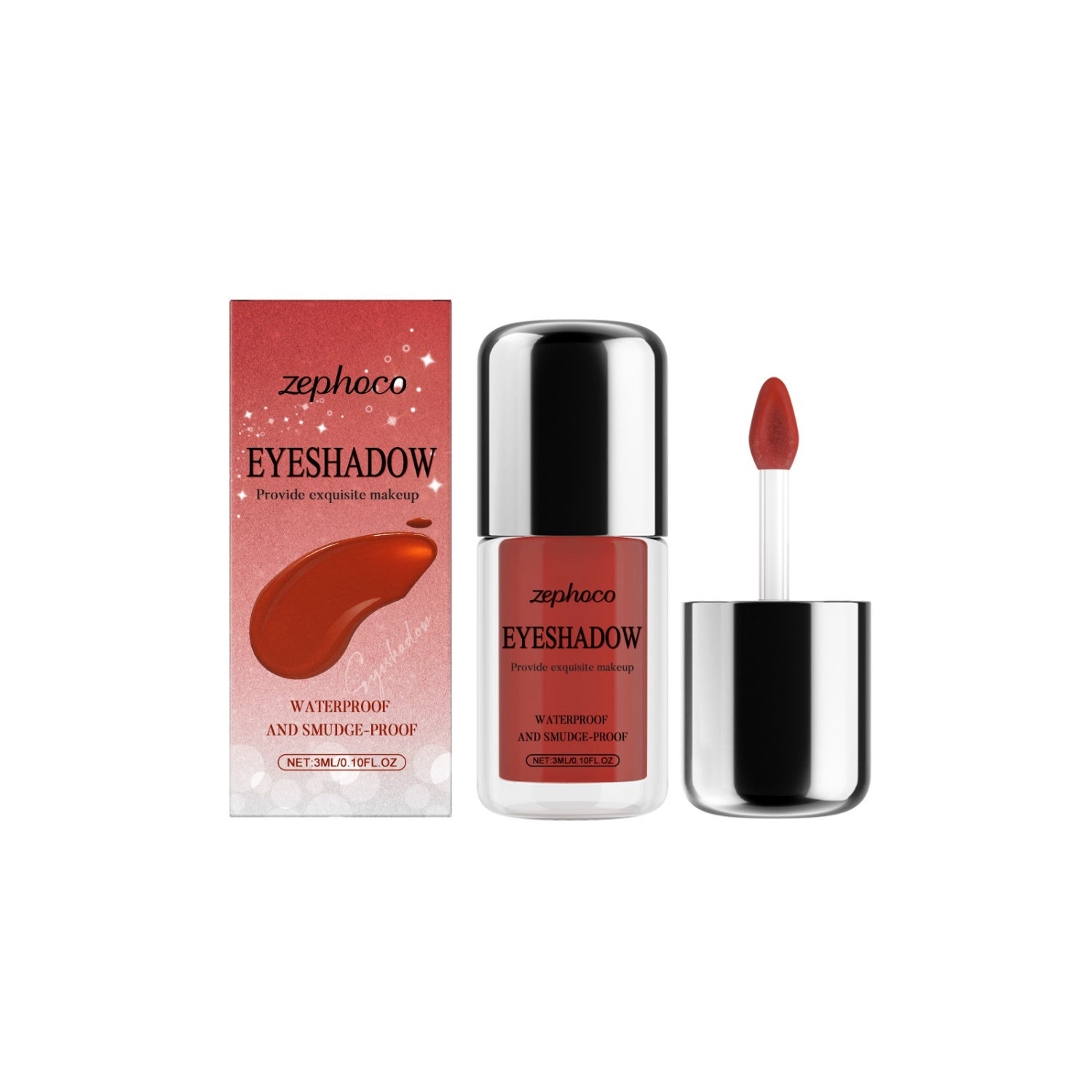 JMT-278474 Glitter Peach Liquid Eye Shadow with Hyaluronic Acid and Aloe Extract