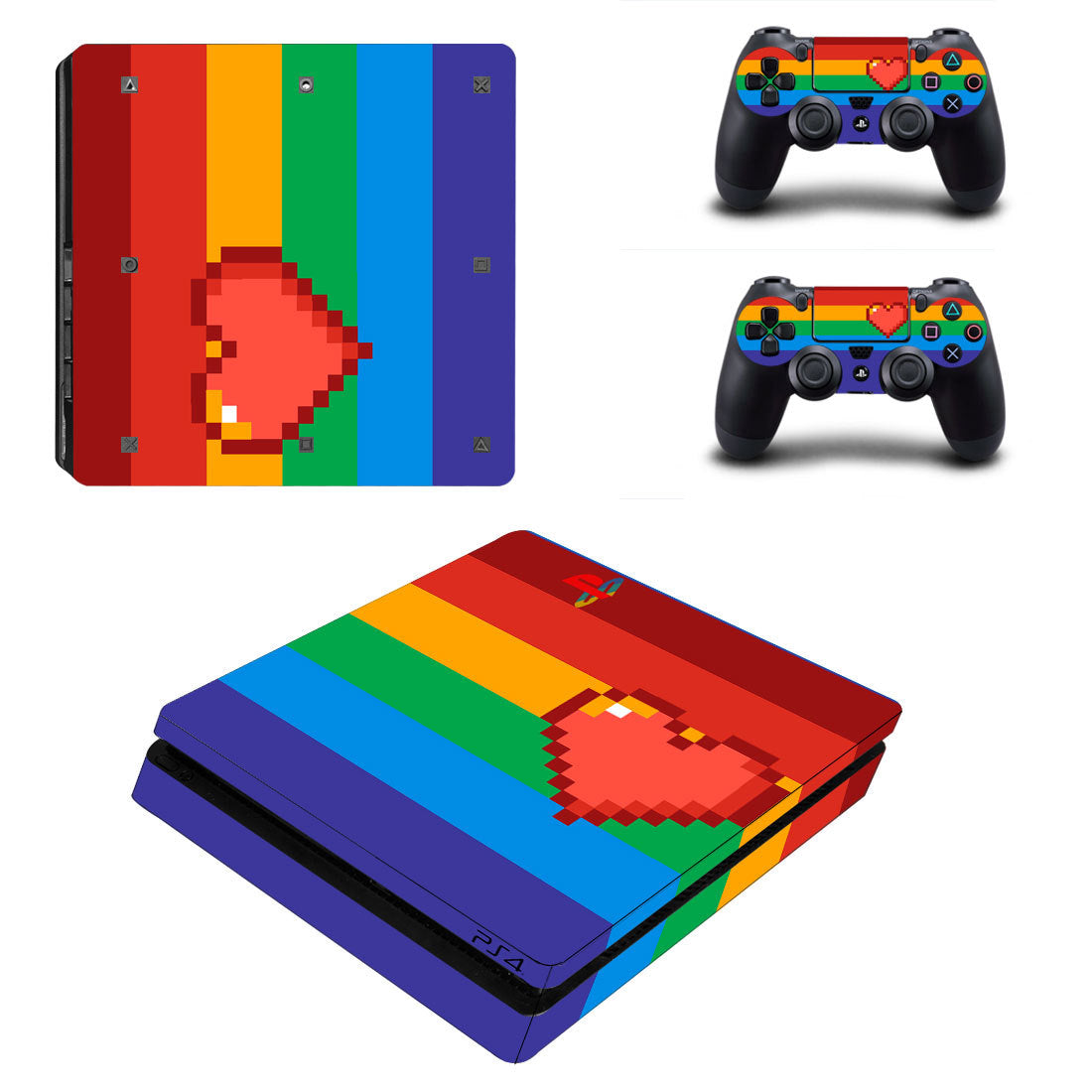 JMT-278666 Premium PS4 Skin with Scratch-Resistant Film, Compatible with PS4, 0.04mm-0.08mm Thickness