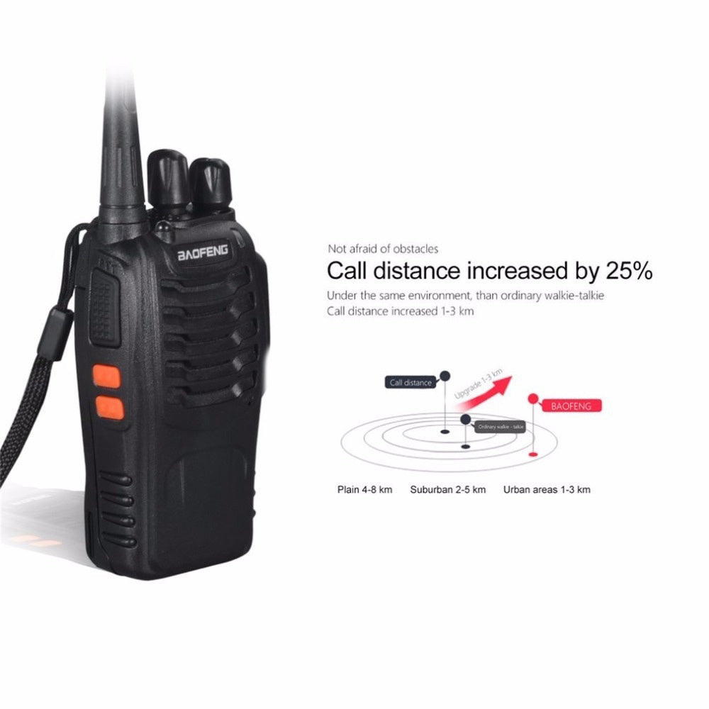 JMT-279370 Rechargeable Walkie-Talkies - 16 Channels, 3 km Range, Long-Lasting Battery, Compact Design