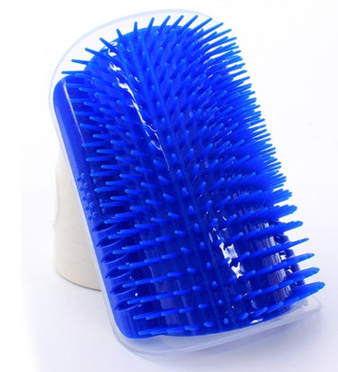 JMT-279434 Cat Self-Grooming Device with Cat Mint and Cleaning Accessories - Blue/Gray, 9x13cm