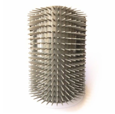 JMT-279434 Cat Self-Grooming Device with Cat Mint and Cleaning Accessories - Blue/Gray, 9x13cm