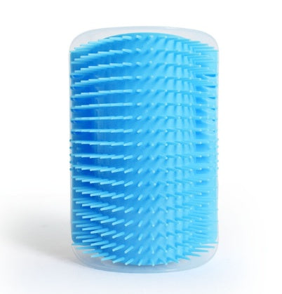 JMT-279434 Cat Self-Grooming Device with Cat Mint and Cleaning Accessories - Blue/Gray, 9x13cm