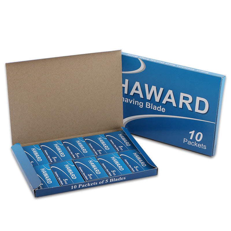 JMT-279434 Double-Sided Stainless Steel Razor Blade with 14N Sharpness and 10S Thickness