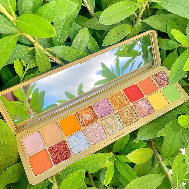 JMT-279626 18-Color Waterproof Matte Eyeshadow Palette with Smooth Texture and Versatile Shades