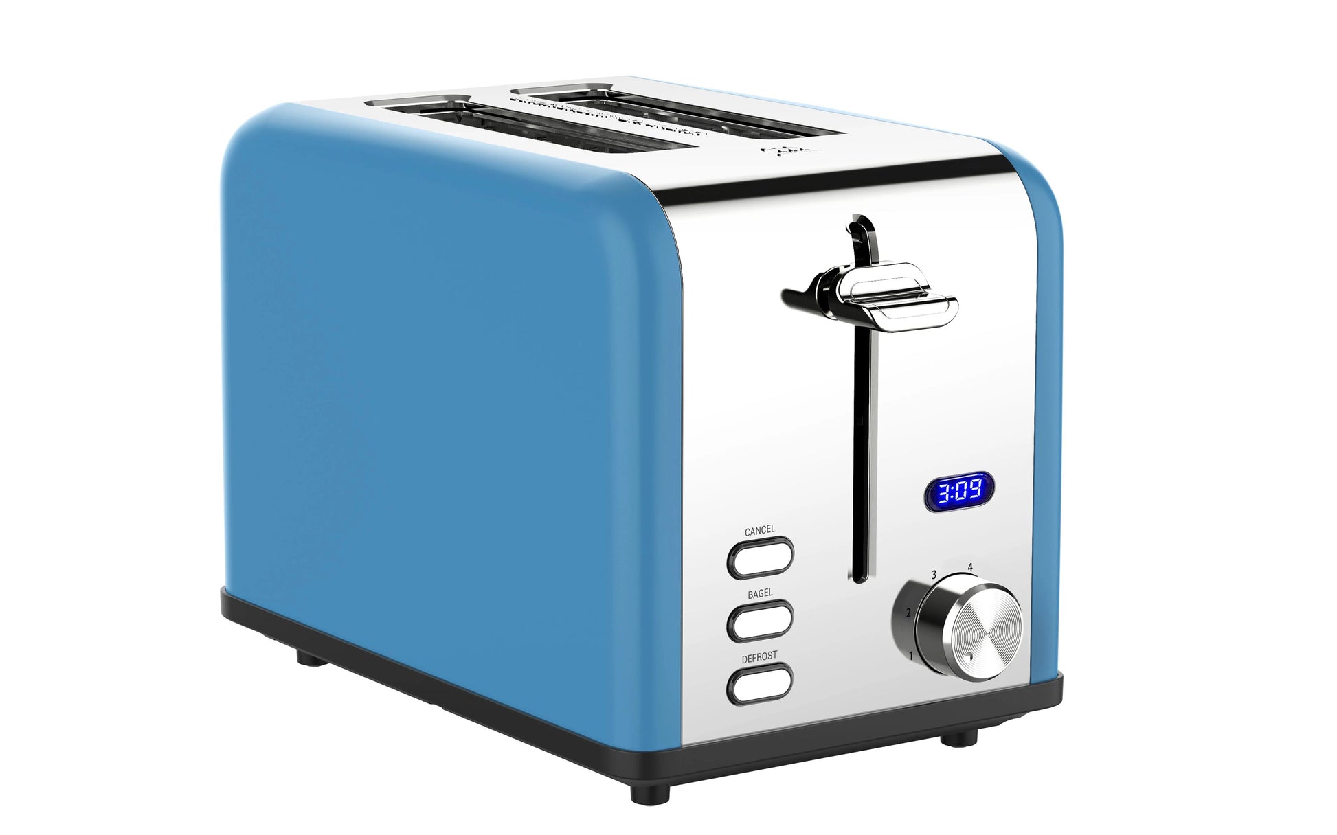 JMT-280010 2-Slice Stainless Steel Electric Toaster with Customisable Settings for Precise Toasting