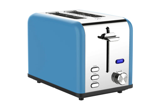 JMT-280010 2-Slice Stainless Steel Electric Toaster with Customisable Settings for Precise Toasting