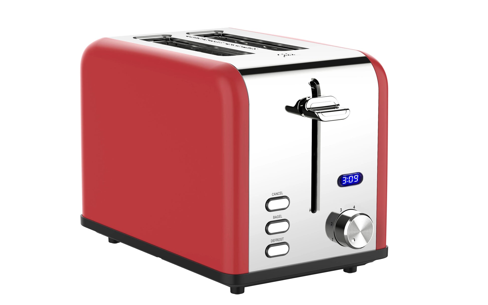 JMT-280010 2-Slice Stainless Steel Electric Toaster with Customisable Settings for Precise Toasting