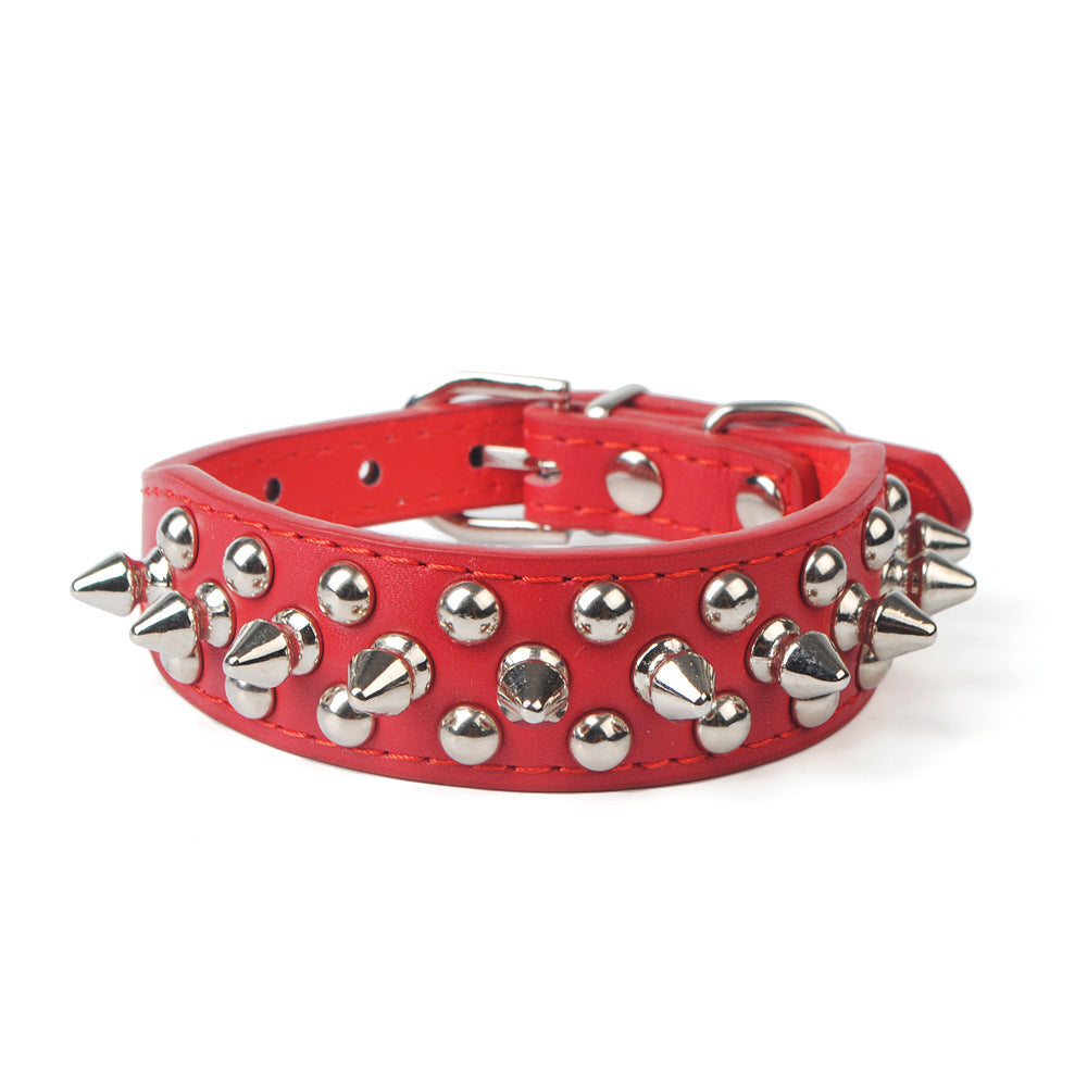 JMT-280010 Adjustable PU Pet Collar for Dogs - Multiple Sizes Available
