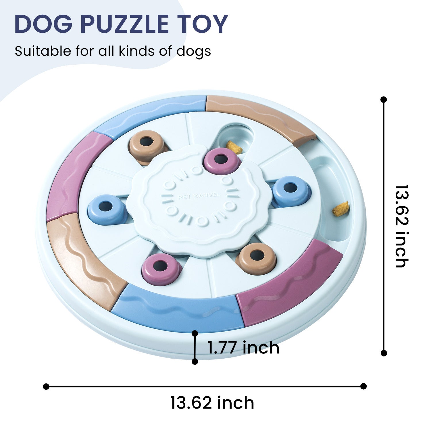 JMT-280330 Interactive Puzzle Dog Toy for Mental Stimulation and Extended Eating Time - Level 1-3