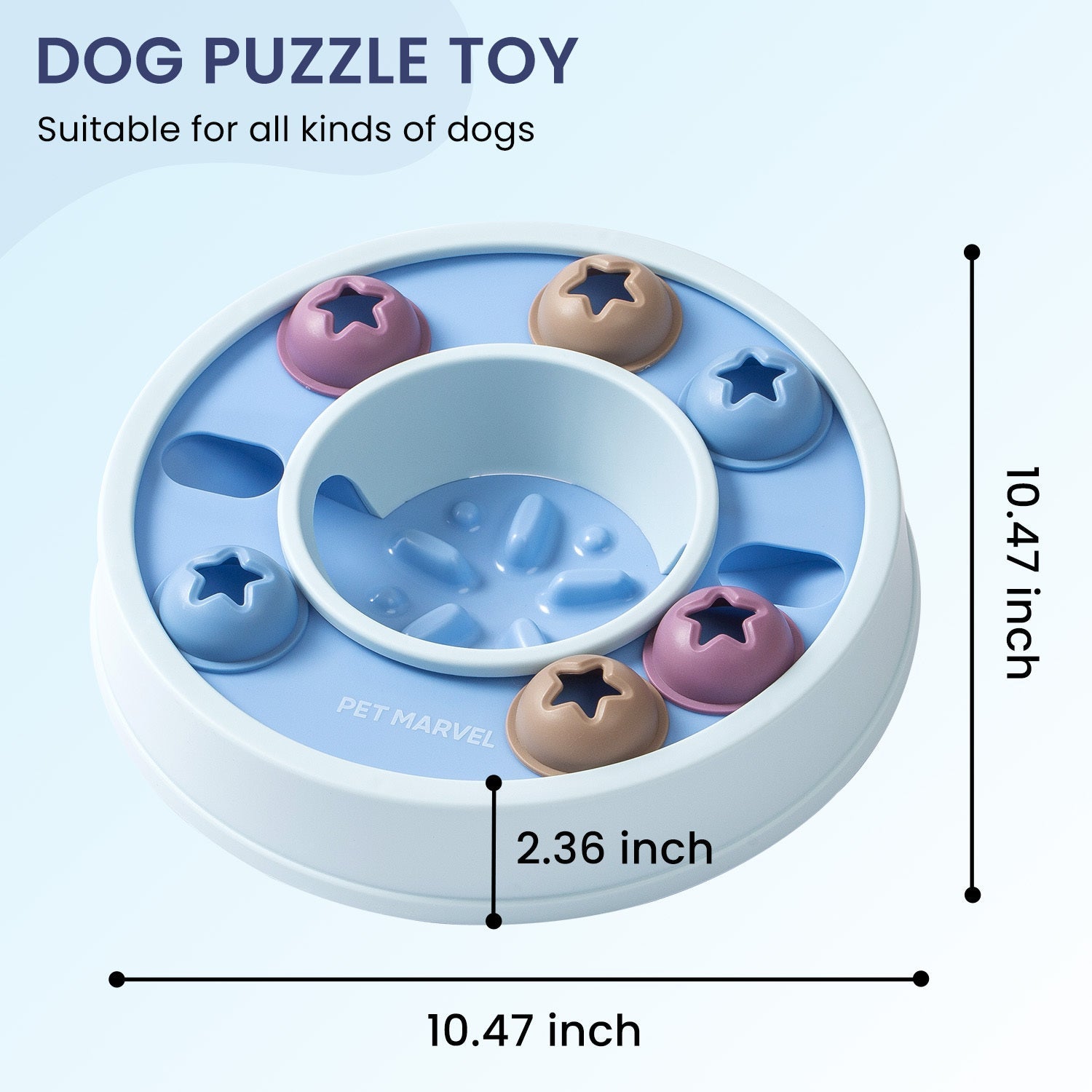 JMT-280330 Interactive Puzzle Dog Toy for Mental Stimulation and Extended Eating Time - Level 1-3