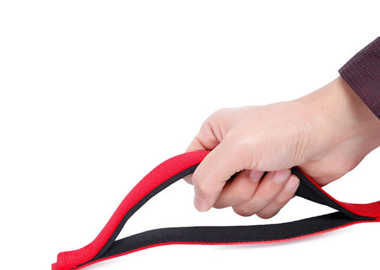 JMT-280842 Nylon Foam Traction Belt for Dogs - 15mm & 25mm Widths in Blue, Red, Army Green, Silver Gray