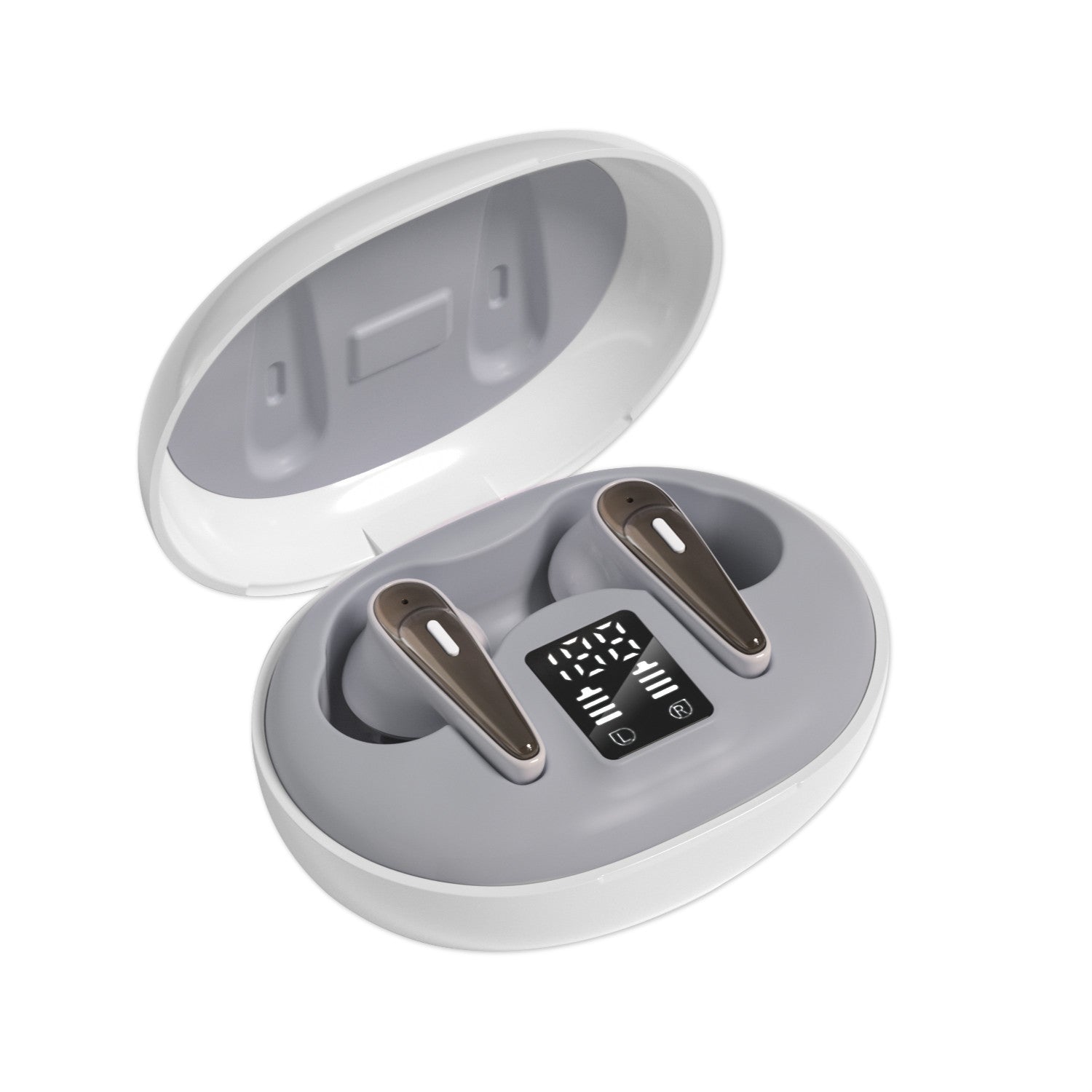 JMT-280842 Wireless Sports In-Ear Headphones with Digital Display and Portable Charging Case