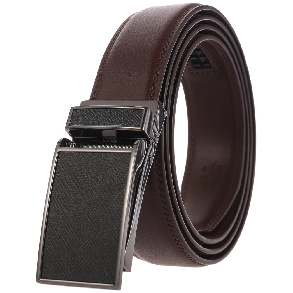 JMT-281098 Unisex Adjustable Ratchet Belt with Durable Alloy Buckle