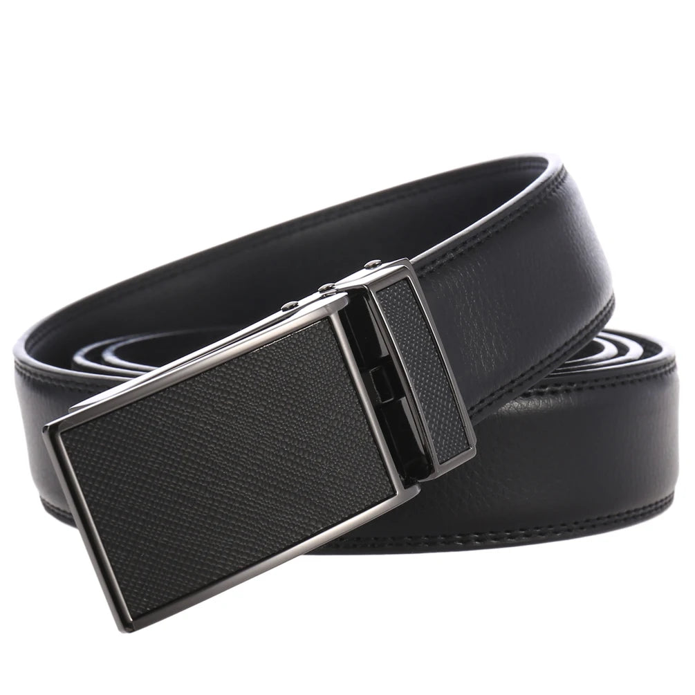 JMT-281098 Unisex Adjustable Ratchet Belt with Durable Alloy Buckle