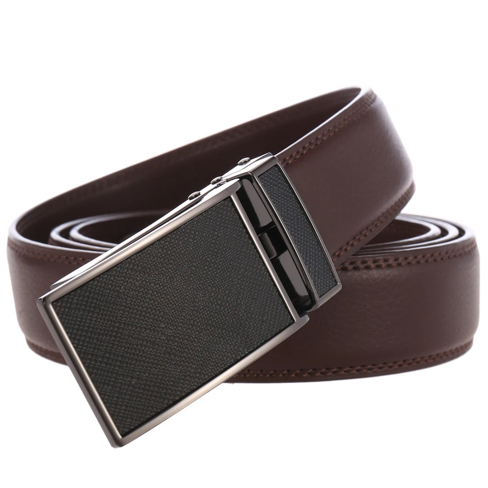 JMT-281098 Unisex Adjustable Ratchet Belt with Durable Alloy Buckle