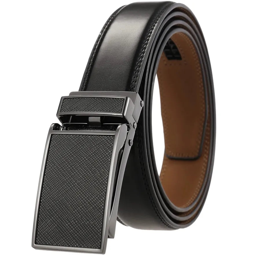 JMT-281098 Unisex Adjustable Ratchet Belt with Durable Alloy Buckle