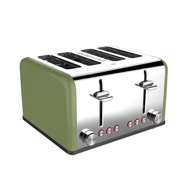 JMT-281162 4-Slice Toaster with Visible Window and Sandwich Setting, Electric Pop-Up Bread Toaster