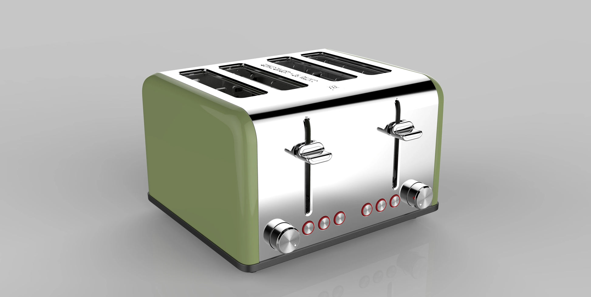 JMT-281162 4-Slice Toaster with Visible Window and Sandwich Setting, Electric Pop-Up Bread Toaster