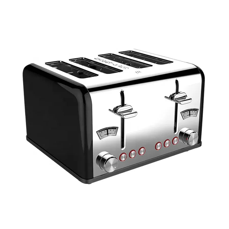 JMT-281162 4-Slice Toaster with Visible Window and Sandwich Setting, Electric Pop-Up Bread Toaster