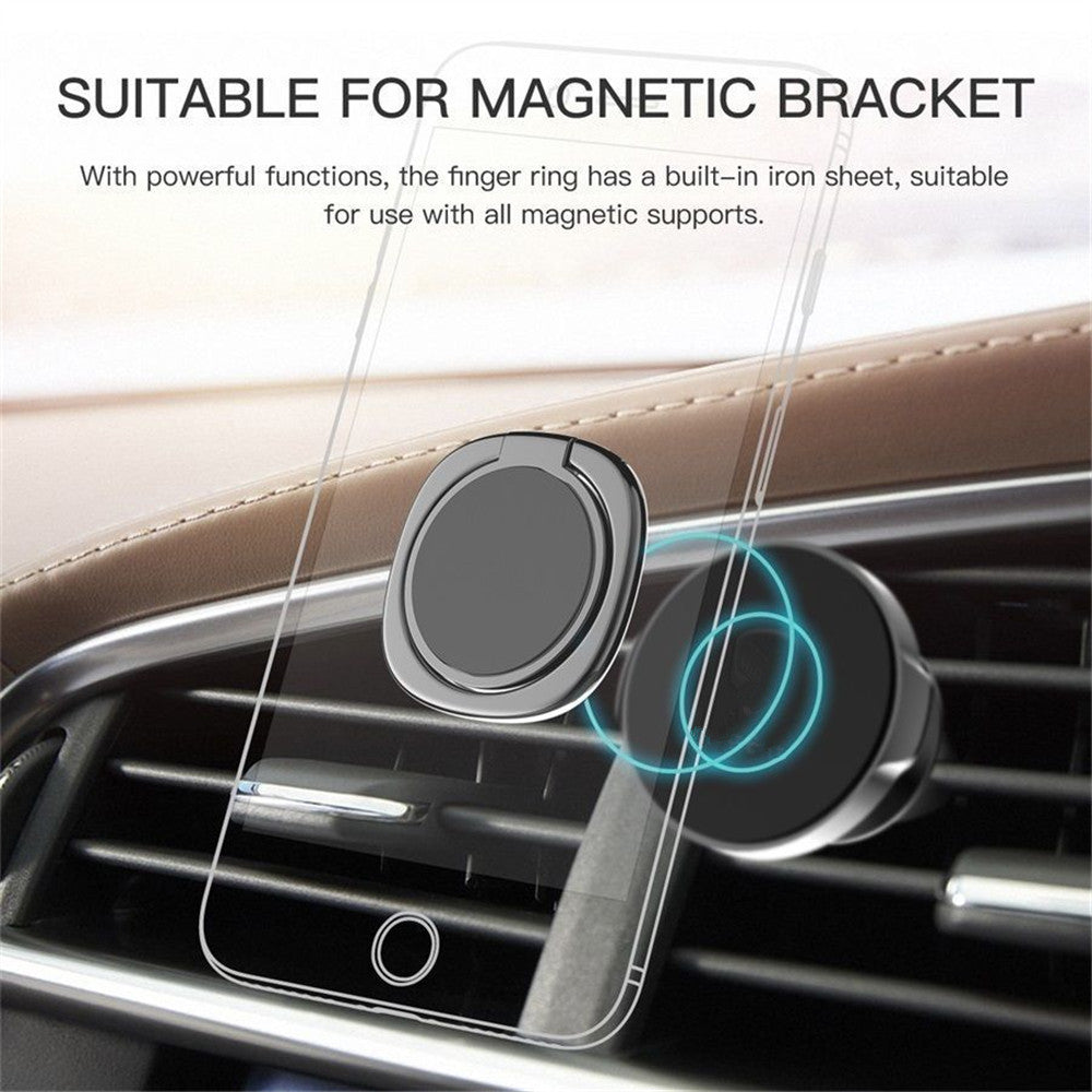 JMT-281354 360 Degree Rotating Magnetic Phone Ring Holder for Easy Desk Use