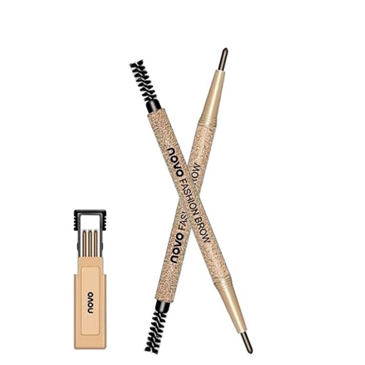 JMT-281482 Automatic Waterproof Eyebrow Pencil with Finely Carved Tip and Replacement Cores - Four Shades Available