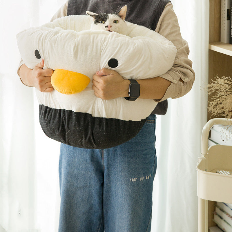 JMT-281802 Cozy Washable Cat Litter Nest in Suede Fabric for All Seasons