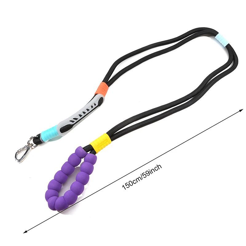 JMT-281994 Comfortable Foam Handle Pet Traction Leash - Durable Anti-Slip Nylon Rope for Dogs, 140cm Length