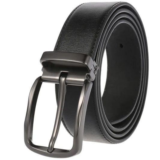 JMT-282250 Men's Leather Needle Buckle Strap Belt, Model LY35-000012-3, Durable and Stylish Design