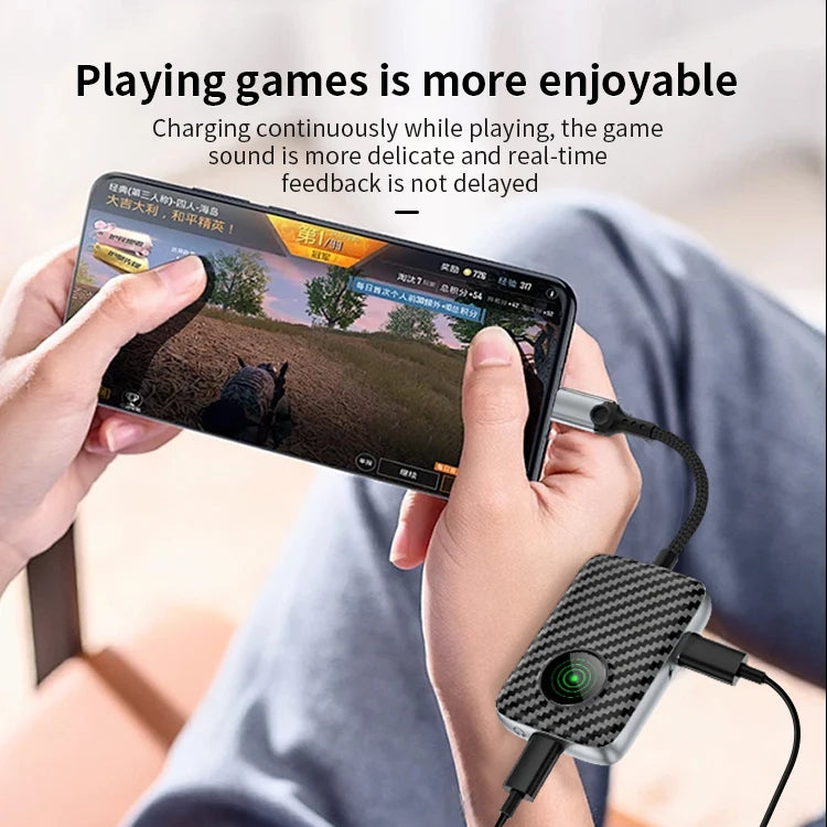 JMT-282314 8-Pin Audio Aux Splitter Adapter for iPhone - 2-in-1 Headphone Jack with Luminous USB Cable