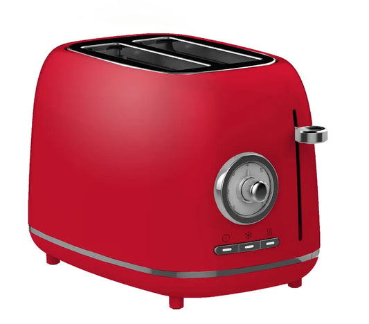 JMT-282314 Compact 2-Slice Red Burger Bun Toaster for Perfectly Toasted Buns