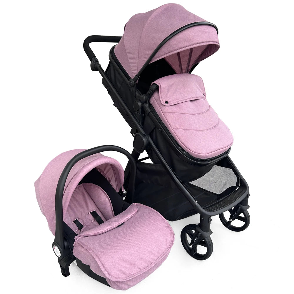 JMT-282506 3 in 1 Compact Luxury Stroller with Car Seat for Newborns