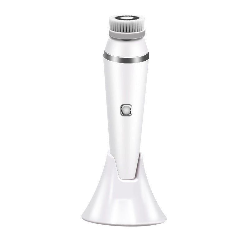 JMT-282634 Ultrasound Rechargeable Facial Cleanser with Multiple Brush Heads and USB Charging