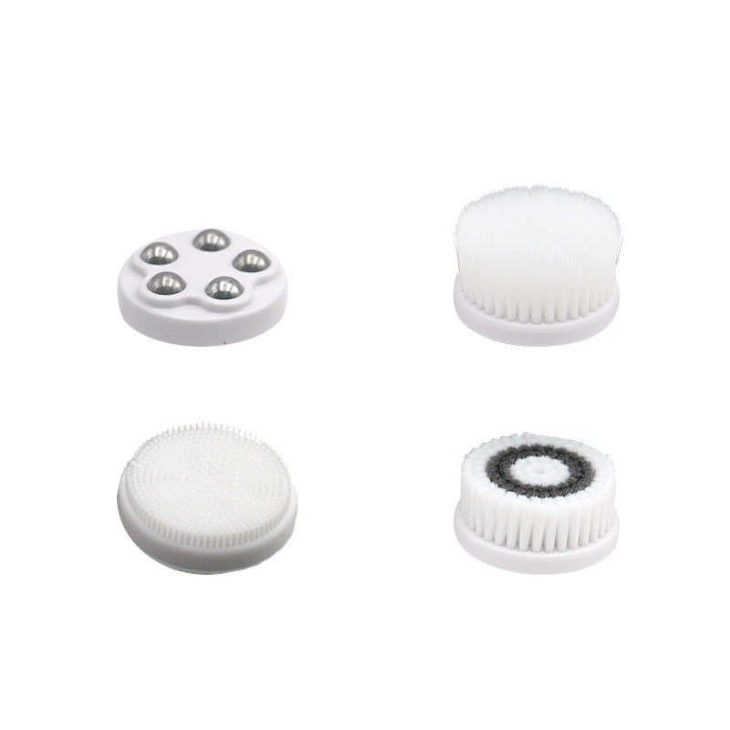 JMT-282634 Ultrasound Rechargeable Facial Cleanser with Multiple Brush Heads and USB Charging