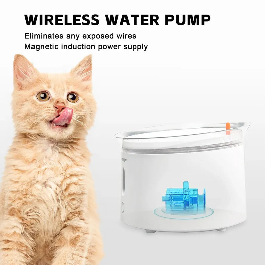 JMT-283018 Automatic Pet Water Fountain with 2.4L Recirculating Filter for Dogs and Cats