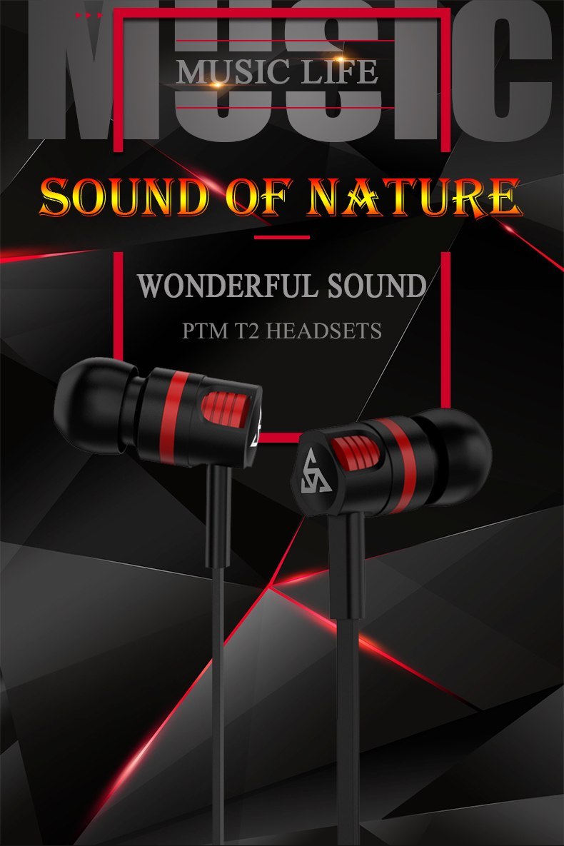 JMT-283146 In-Ear Wired Headphones with 3.5mm Connector and Integrated Microphone for Mobile Use