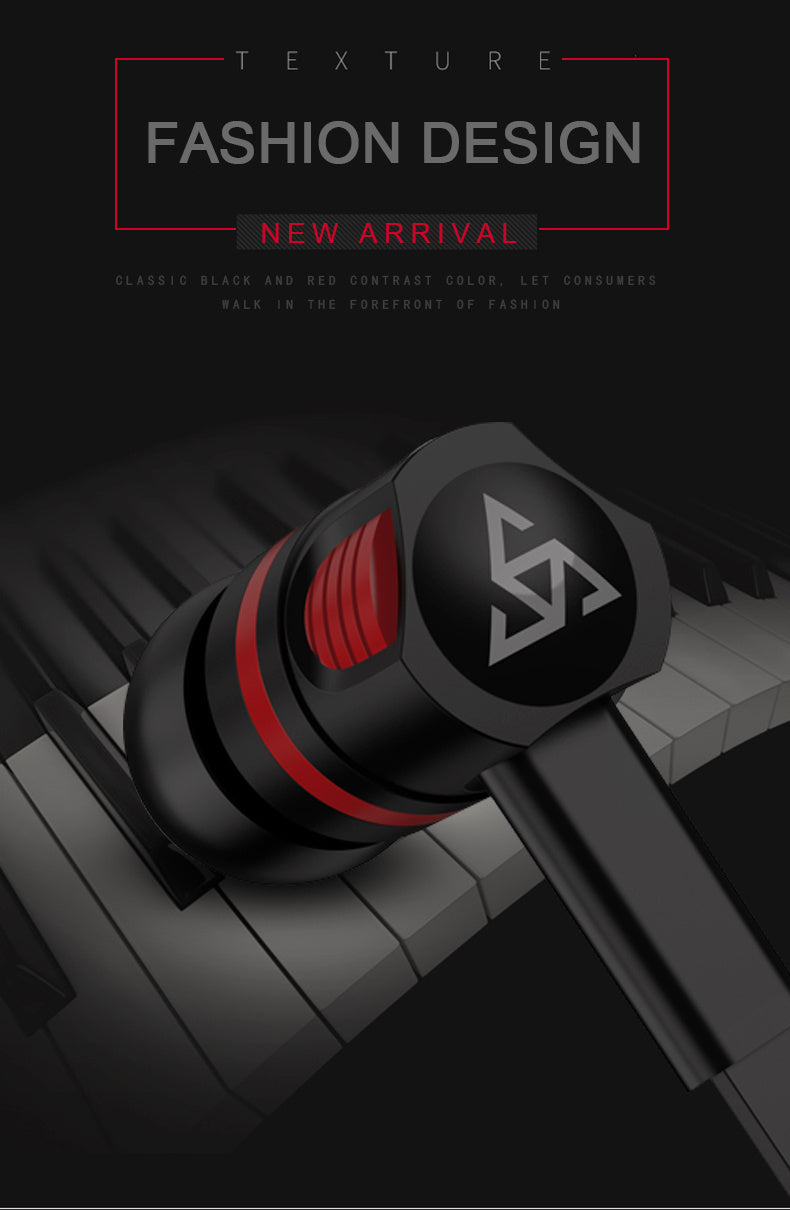 JMT-283146 In-Ear Wired Headphones with 3.5mm Connector and Integrated Microphone for Mobile Use