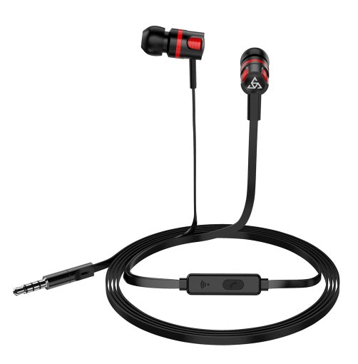 JMT-283146 In-Ear Wired Headphones with 3.5mm Connector and Integrated Microphone for Mobile Use