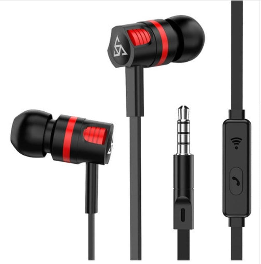 JMT-283146 In-Ear Wired Headphones with 3.5mm Connector and Integrated Microphone for Mobile Use