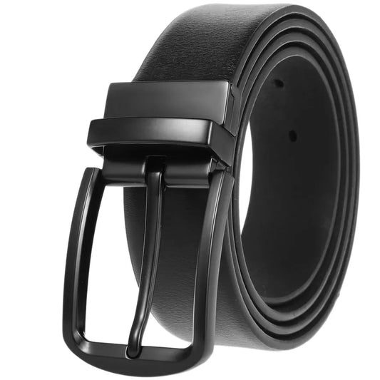 JMT-283402 Reversible Vintage Leather Belt - Model LY35-ZZ3975-4 for Casual Wear