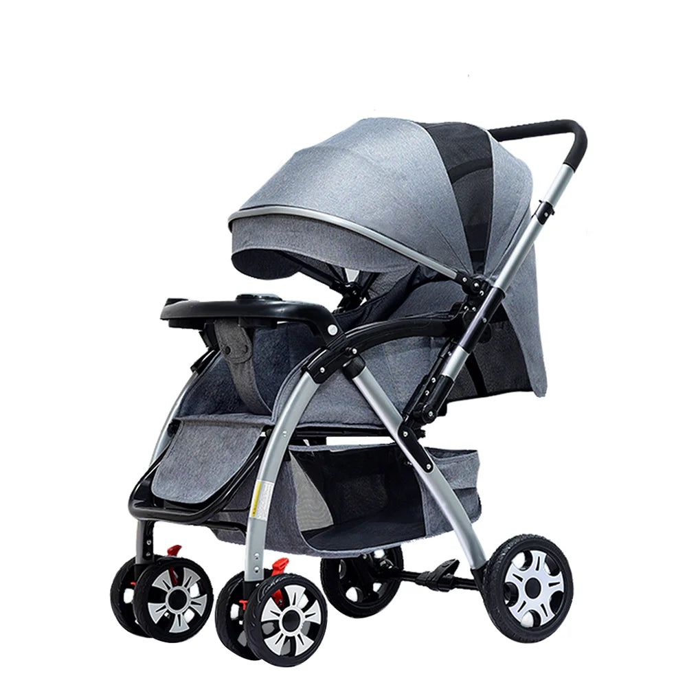 JMT-283658 Lightweight Two-Way Folding Baby Stroller with Dining Plate - Compact Umbrella Pram