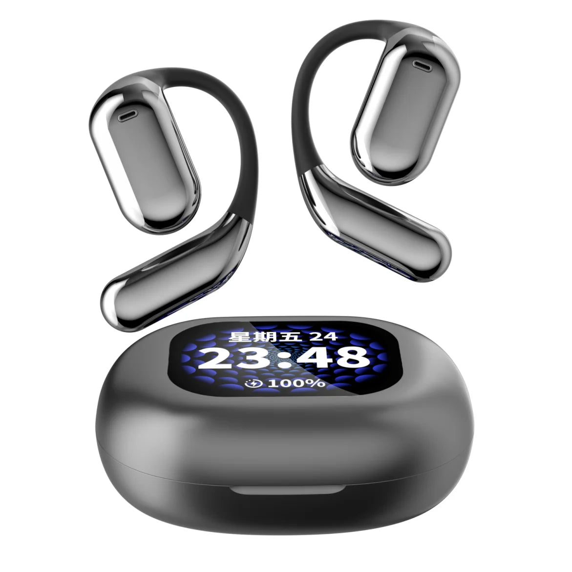 JMT-283978 3-in-1 AI Language Translator Earbuds with HD Sound, Touch Screen, Long Battery Life, and 144 Language Support