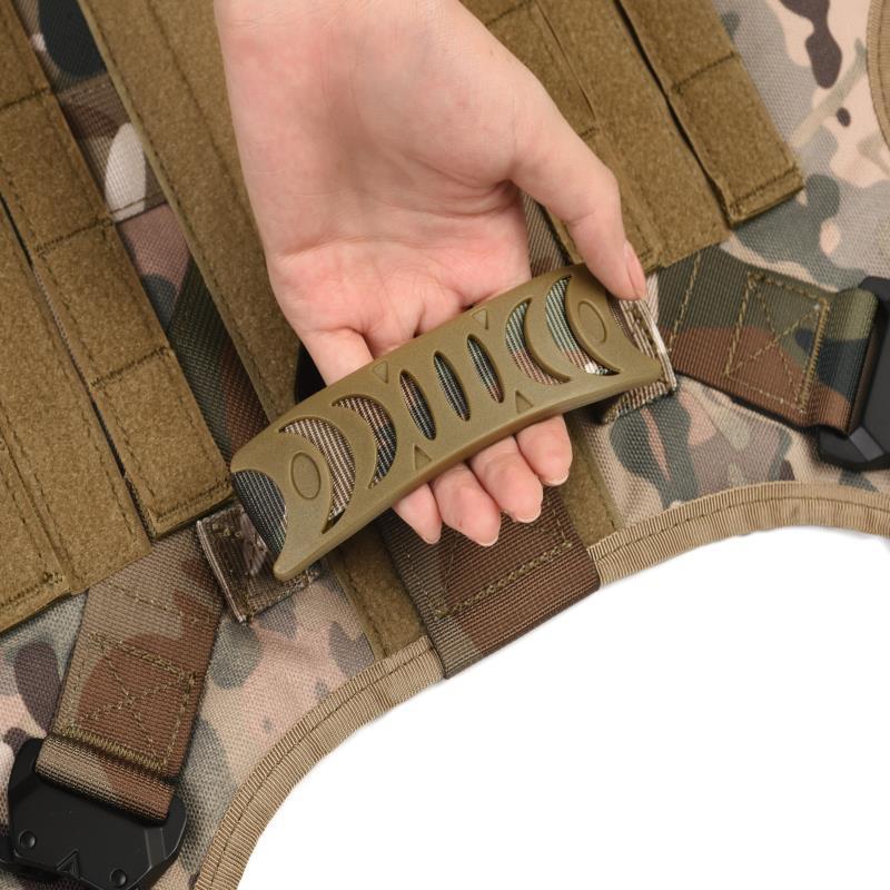 JMT-283978 Dog Training Tactical Vest Set - 6-Piece Combat Outfit in Black, Army Green, Brown, and CP Camouflage