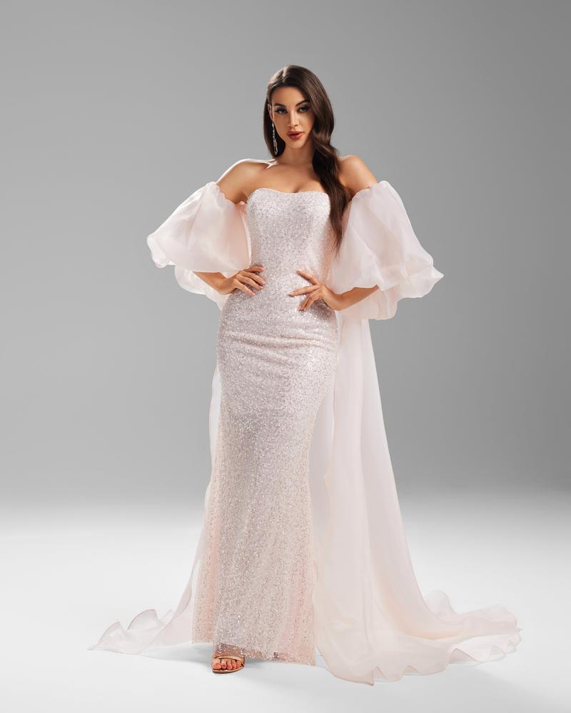 JMT-284042 Elegant Pink Women's Dress with Luxurious Design and Stylish Fit