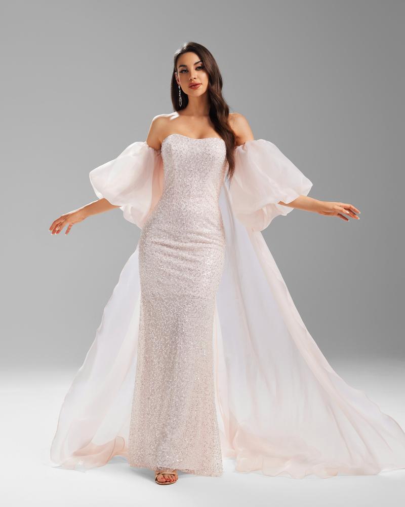 JMT-284042 Elegant Pink Women's Dress with Luxurious Design and Stylish Fit