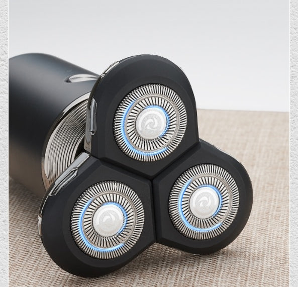 JMT-284042 Rechargeable Lithium Shaver with 3 Rotating Blades and Waterproof Design