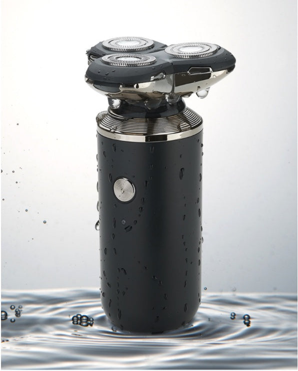 JMT-284042 Rechargeable Lithium Shaver with 3 Rotating Blades and Waterproof Design