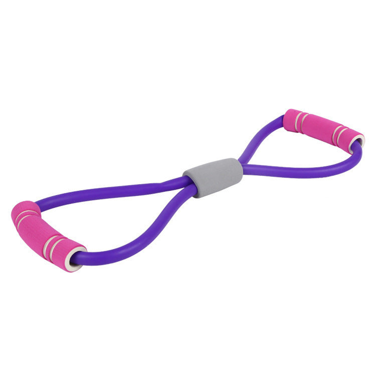 JMT-284106 Two-Color Figure Eight Pull Rope for Stretching and Yoga