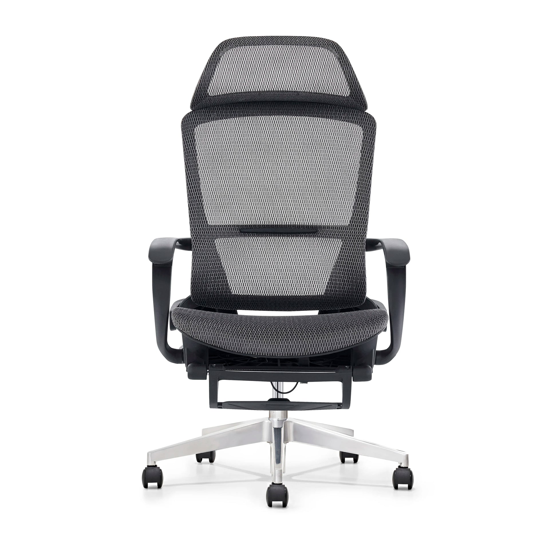 JMT-284234 Ergonomic Mesh Office Chair with Footrest and Fixed Armrests for Comfortable Workspaces