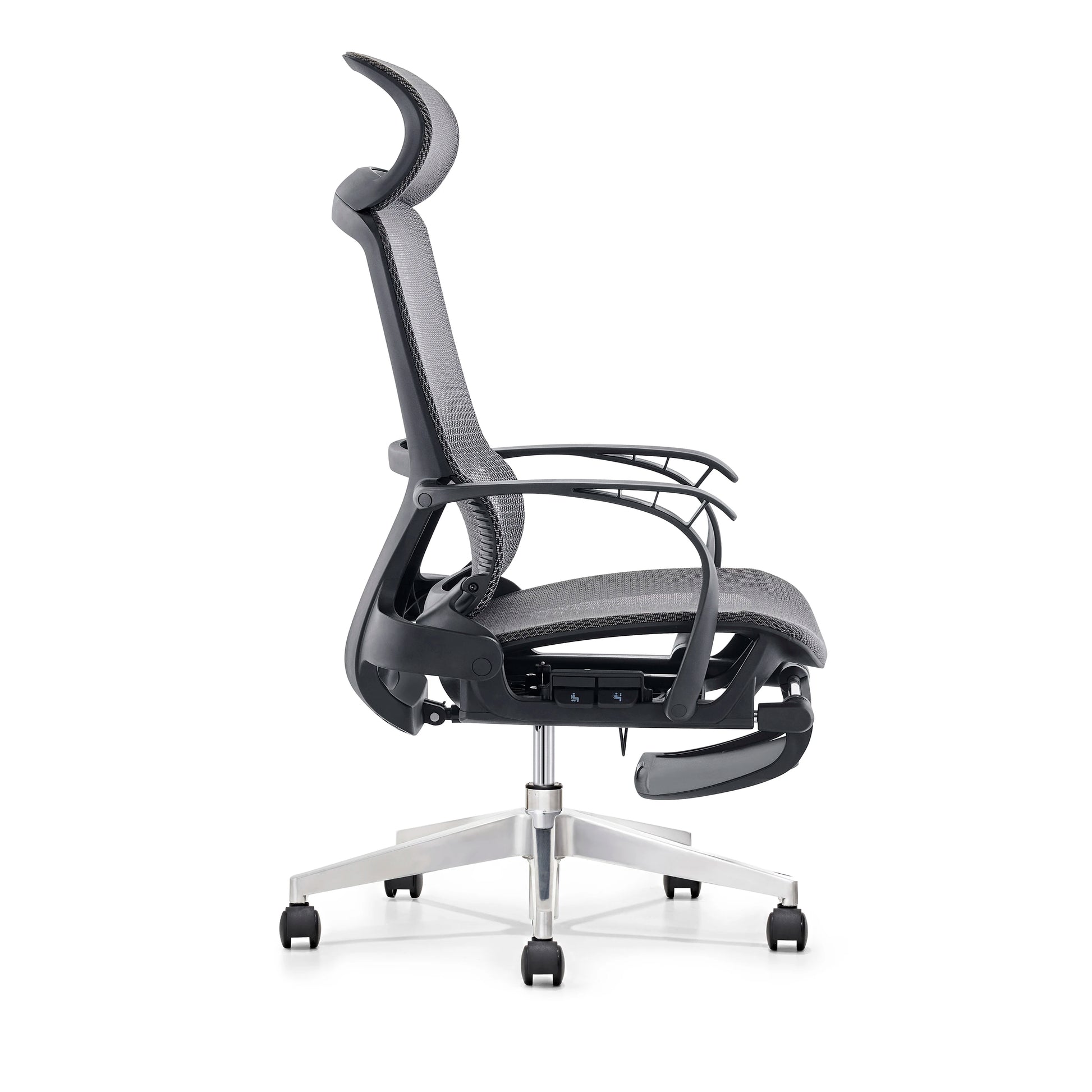 JMT-284234 Ergonomic Mesh Office Chair with Footrest and Fixed Armrests for Comfortable Workspaces