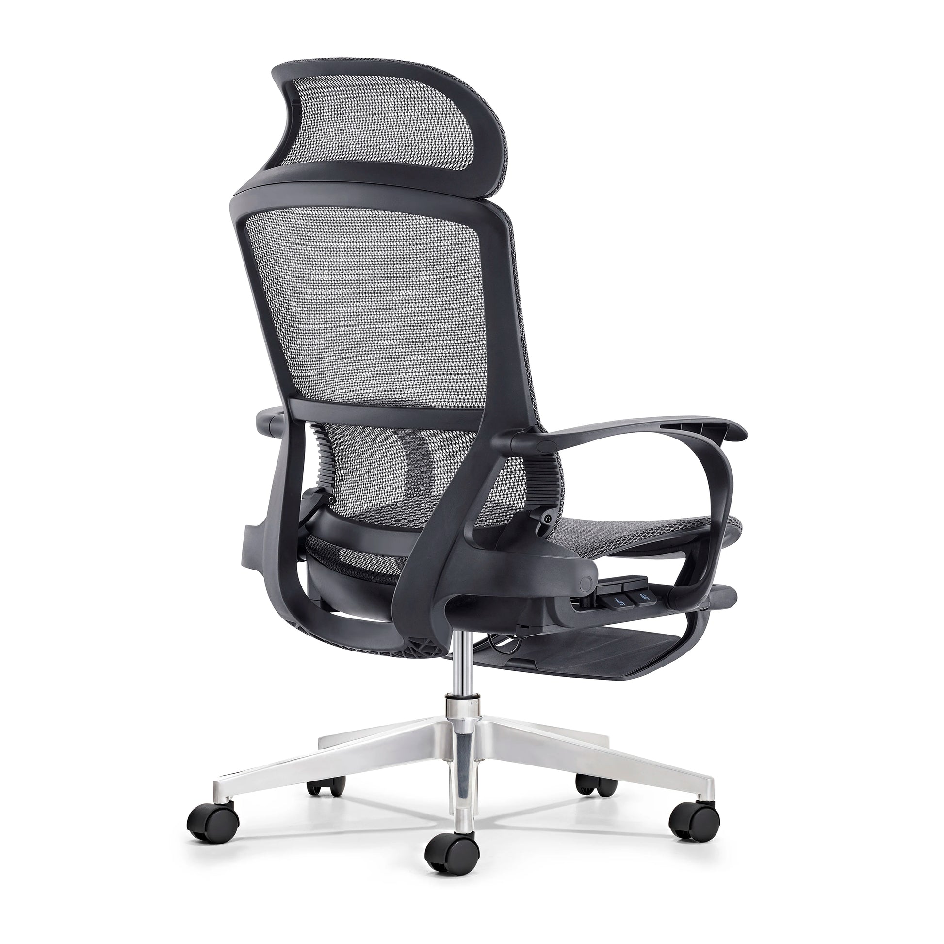 JMT-284234 Ergonomic Mesh Office Chair with Footrest and Fixed Armrests for Comfortable Workspaces